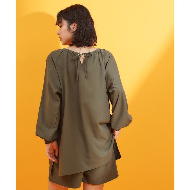 【mizugiwa ラッシュガード】ギャザーチュニック 前後2WAY | THE SHOP TK | 詳細画像2 