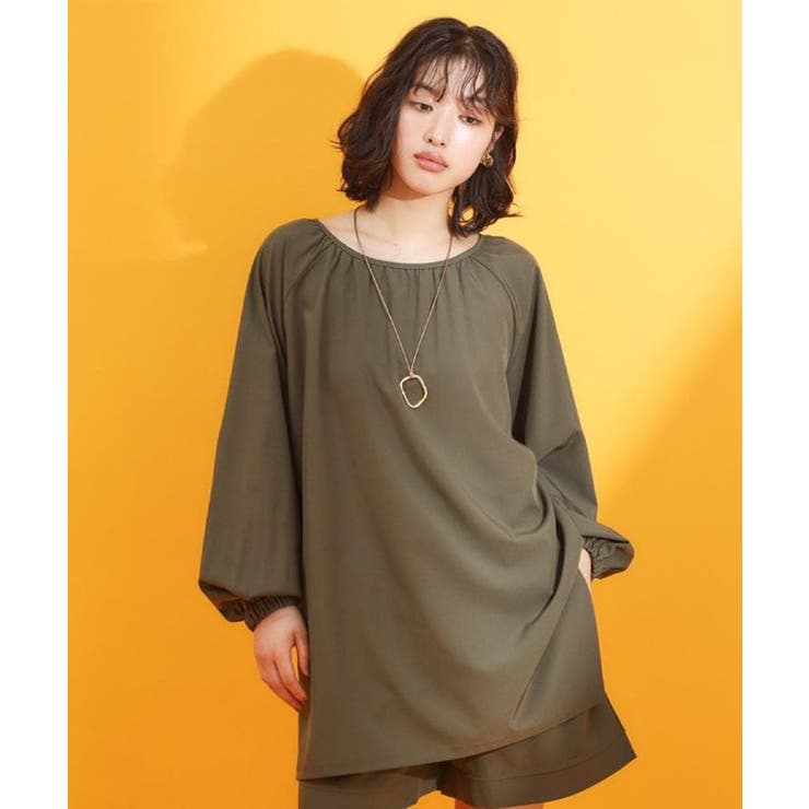 【mizugiwa ラッシュガード】ギャザーチュニック 前後2WAY | THE SHOP TK | 詳細画像9 