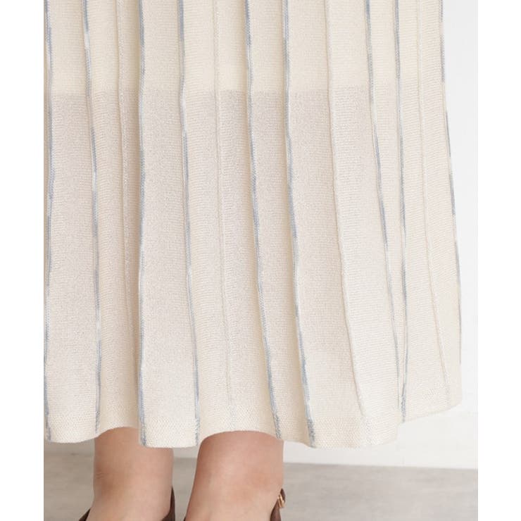 ラメシアーストライプスカート【毛玉になりにくい/洗濯機OK】 | THE SHOP TK | 詳細画像17 
