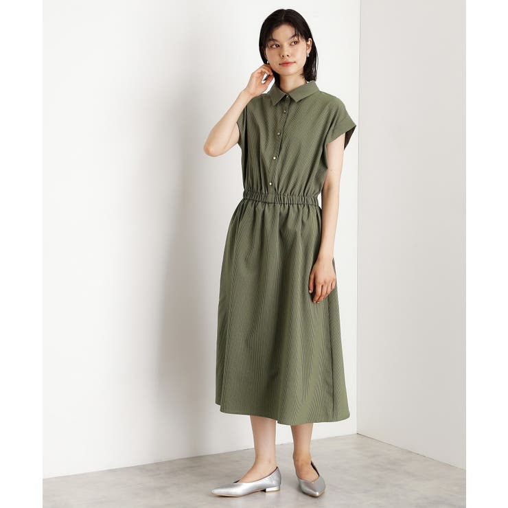 カーキ(027) | サッカーワンピース【洗濯機OK/UVカット】 | THE SHOP TK