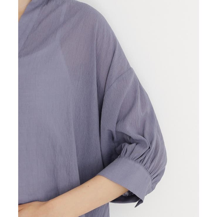 後ろギャザーシアーシャツ【体型カバー／洗える】 | THE SHOP TK | 詳細画像17 