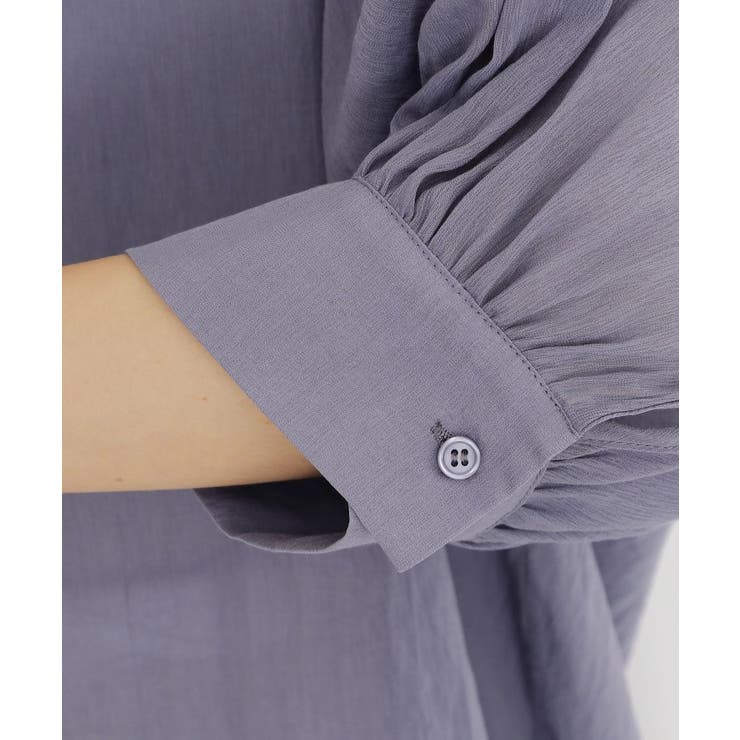 後ろギャザーシアーシャツ【体型カバー／洗える】 | THE SHOP TK | 詳細画像18 