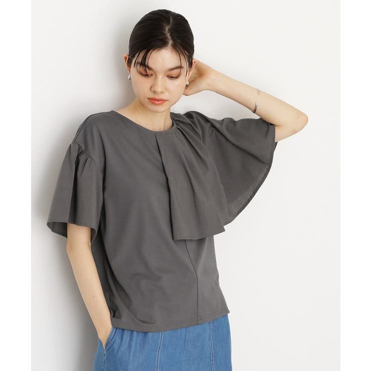 スミクロ(018) | アシメケープ風プルオーバー【接触冷感/洗濯機OK】 | THE SHOP TK