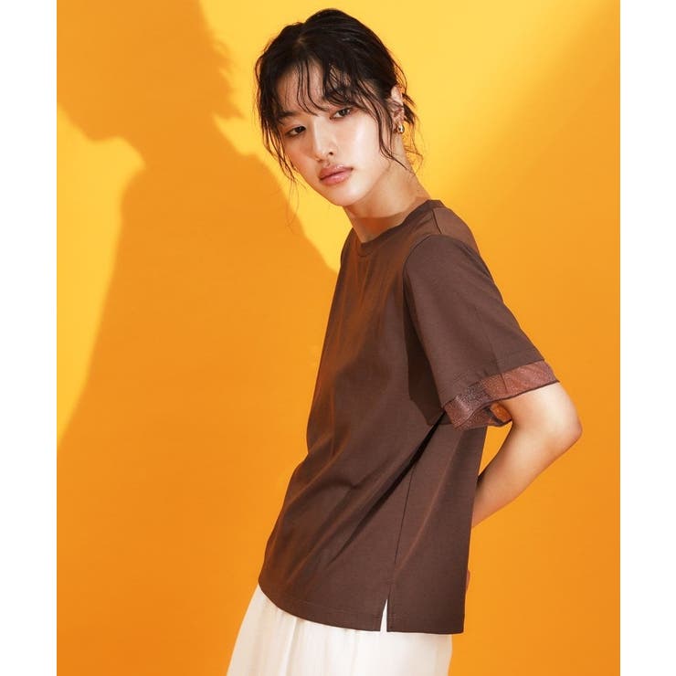 【再入荷】袖シアーTシャツ【接触冷感/UV/洗濯機OK】 | THE SHOP TK | 詳細画像10 