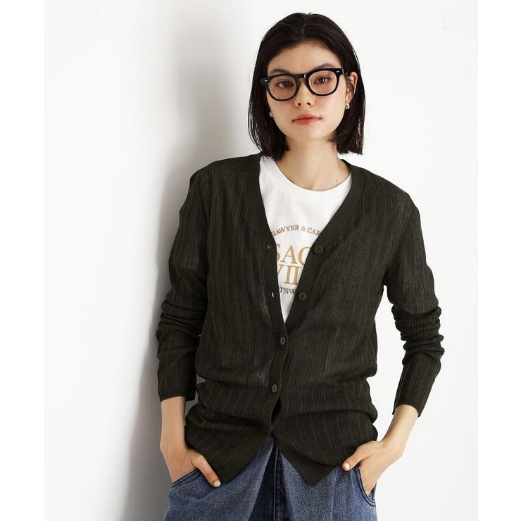 ランダムリブカーディガン【洗濯機OK】 | THE SHOP TK | 詳細画像1 