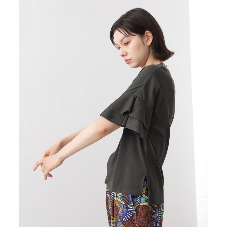 【汗染み防止】袖フリルTシャツ【UVカット/洗濯機OK】 | THE SHOP TK | 詳細画像5 