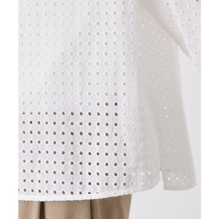 5分袖レース刺繍コットンシャツ | THE SHOP TK | 詳細画像14 