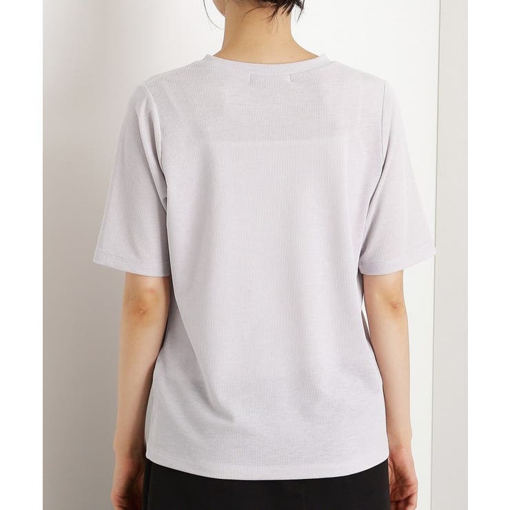 5分袖シアーTシャツ【二の腕カバー/洗濯機OK】 | THE SHOP TK | 詳細画像19 