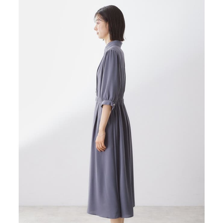 5分袖シャツワンピース【防シワ/吸水速乾/UVケア/洗濯機OK】 | THE SHOP TK | 詳細画像14 