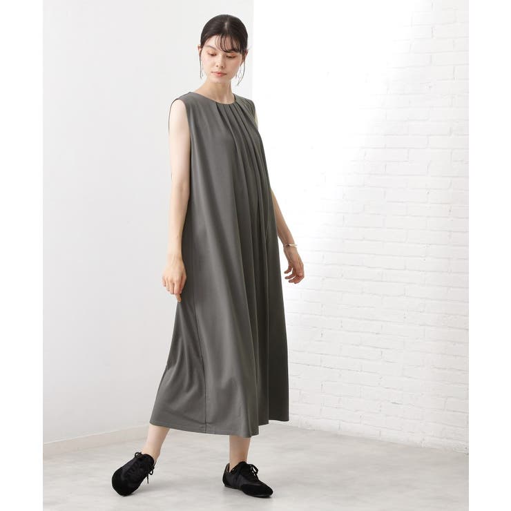 チャコールグレー(914) | 【WEB限定】カットソーワンピース【洗濯機OK】 | THE SHOP TK
