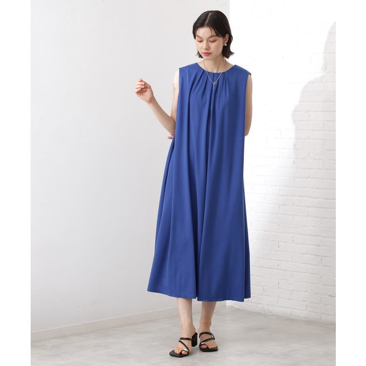ブルー(993) | 【WEB限定】カットソーワンピース【洗濯機OK】 | THE SHOP TK