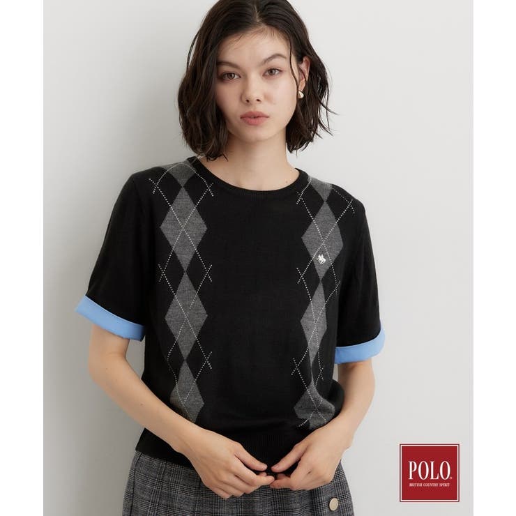 POLO BCS/アーガイル半袖ニット | THE SHOP TK | 詳細画像8 