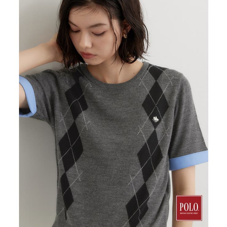 POLO BCS/アーガイル半袖ニット | THE SHOP TK | 詳細画像12 