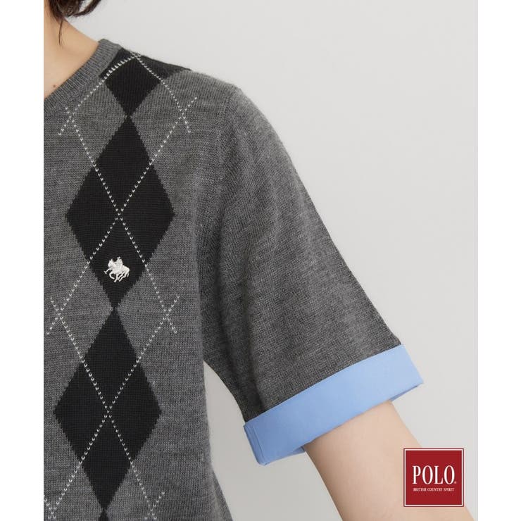 POLO BCS/アーガイル半袖ニット | THE SHOP TK | 詳細画像20 