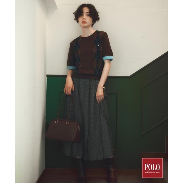 POLO BCS/アーガイル半袖ニット | THE SHOP TK | 詳細画像3 