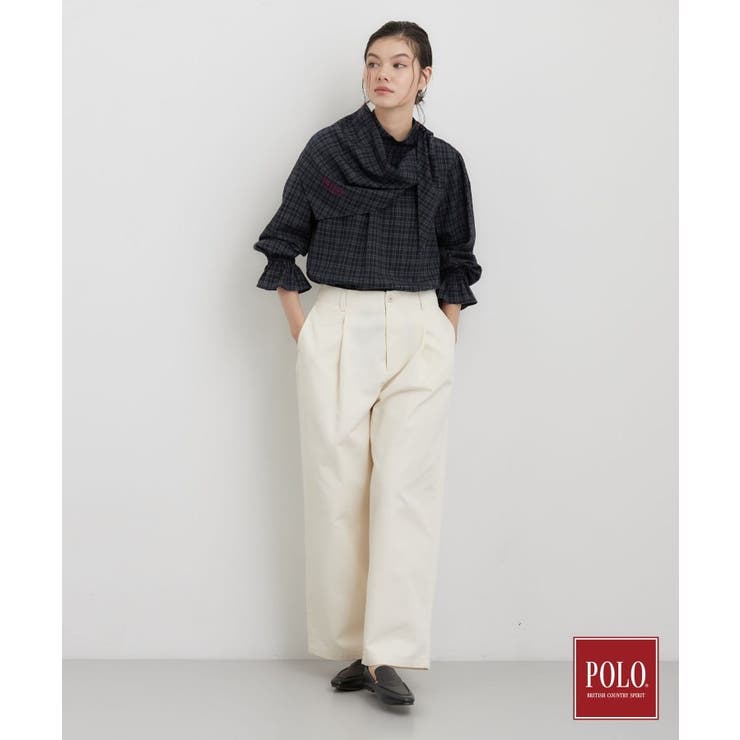 POLO BCS/チェックスカーフ付きブラウス | THE SHOP TK | 詳細画像16 