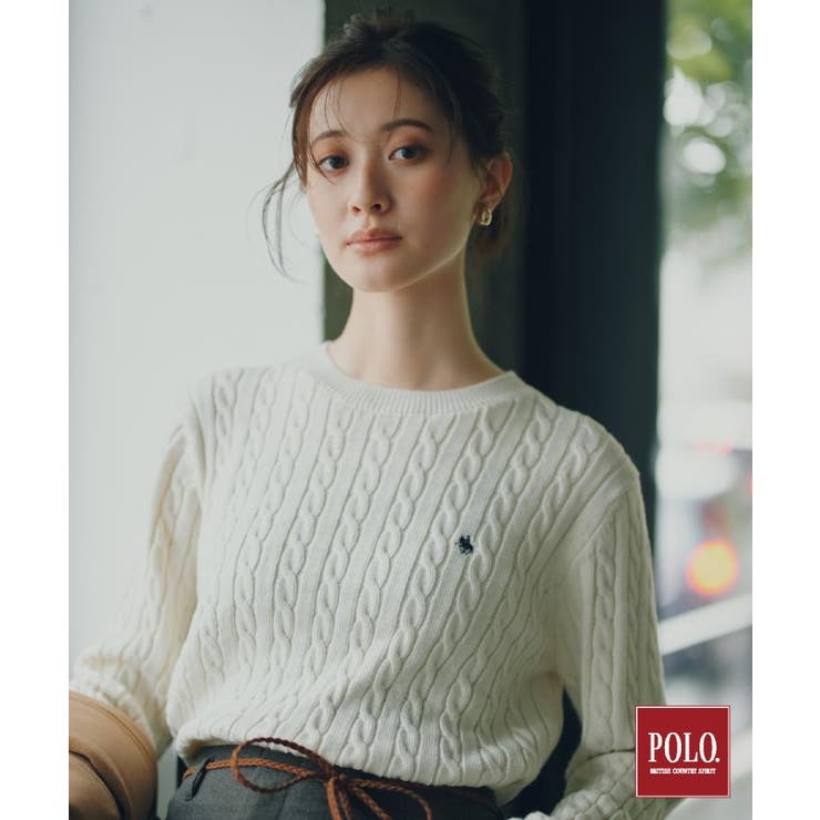 アイボリー(004) | POLO BCS/ケーブルニット | THE SHOP TK
