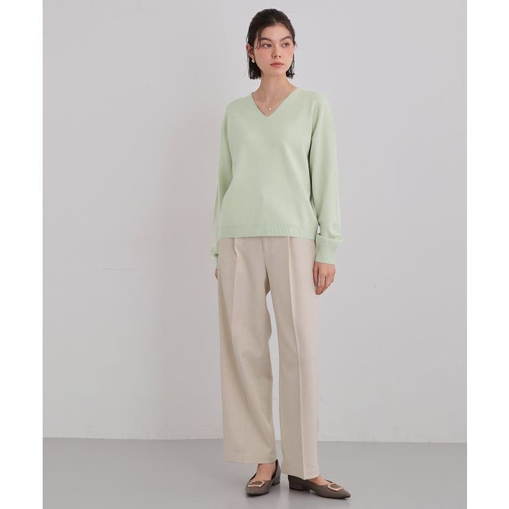 【上品見えが叶う】Vネックニット/蓄熱/洗濯機OK | THE SHOP TK | 詳細画像25 