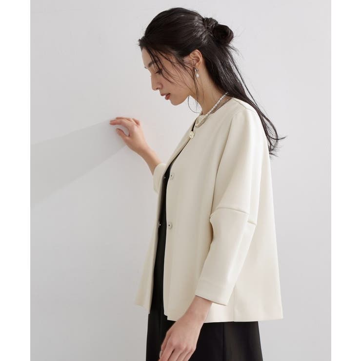 【通勤・セレモニー】ノーカラーダンボールジャケット | THE SHOP TK | 詳細画像2 