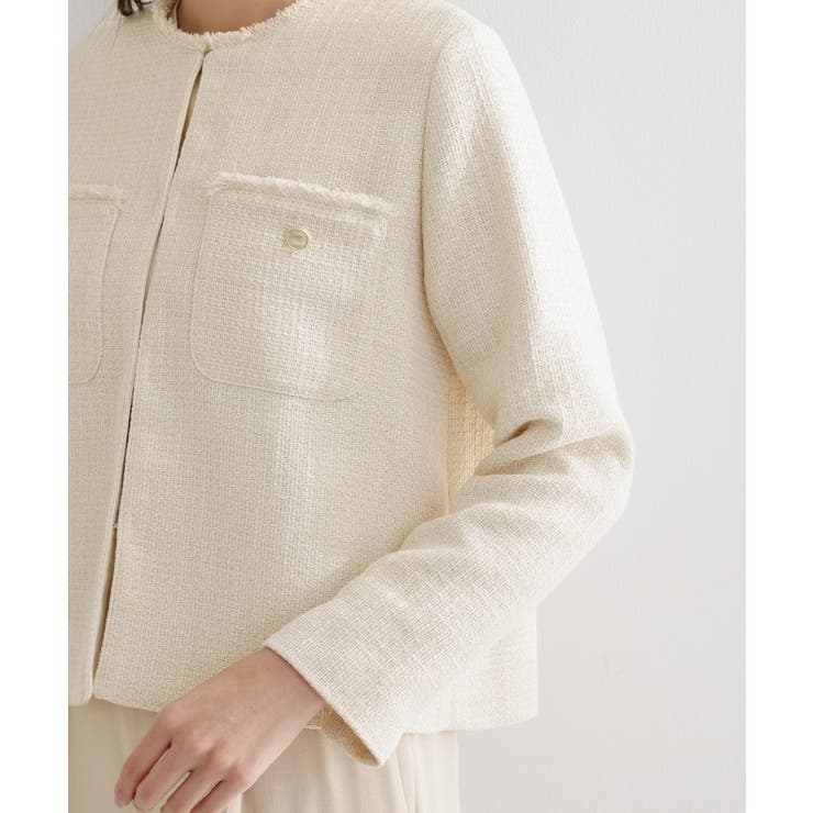 ツイードノーカラージャケット | THE SHOP TK | 詳細画像18 