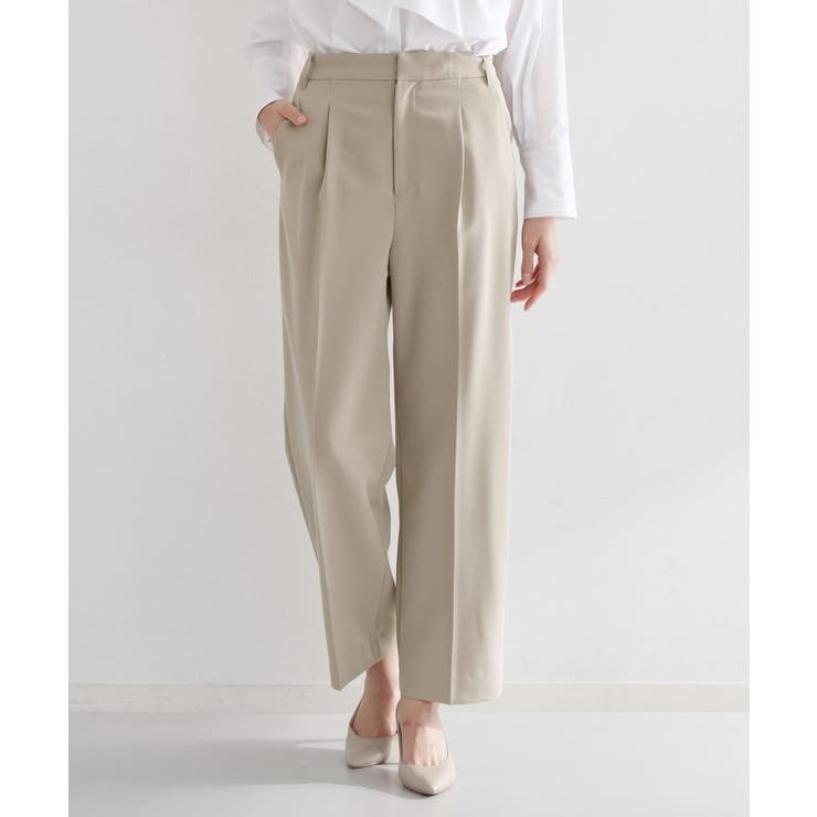 【通勤・セレモニー】ダブルクロスワイドパンツ/セットアップ可 | THE SHOP TK | 詳細画像5 