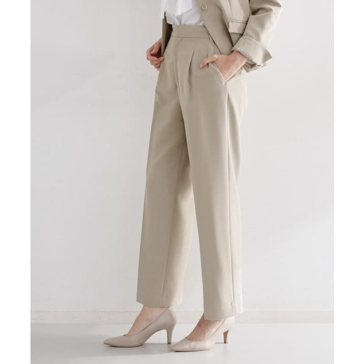 【通勤・セレモニー】ダブルクロスワイドパンツ/セットアップ可 | THE SHOP TK | 詳細画像6 