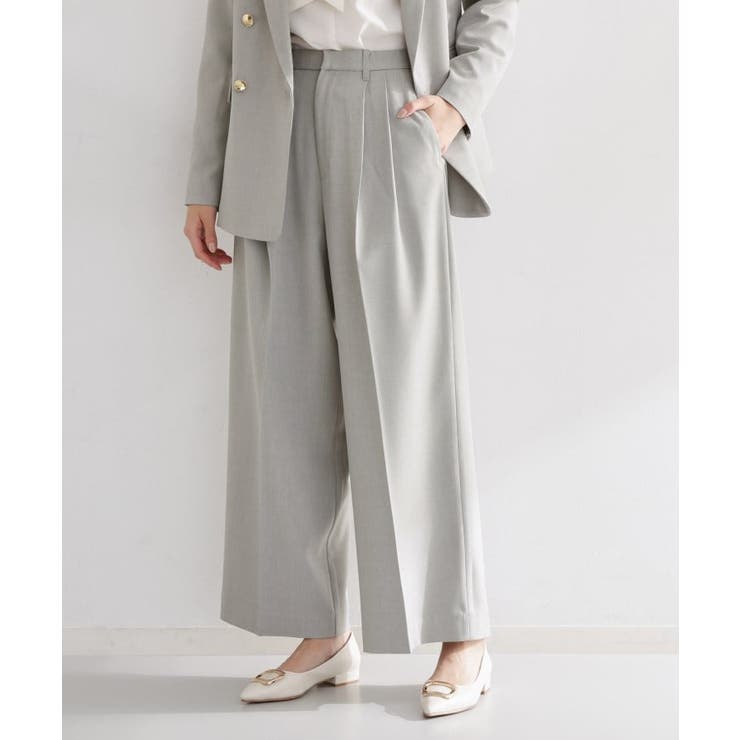 【通勤・セレモニー】CAVIAN 2タックワイドパンツ/セットアップ可 | THE SHOP TK | 詳細画像6 