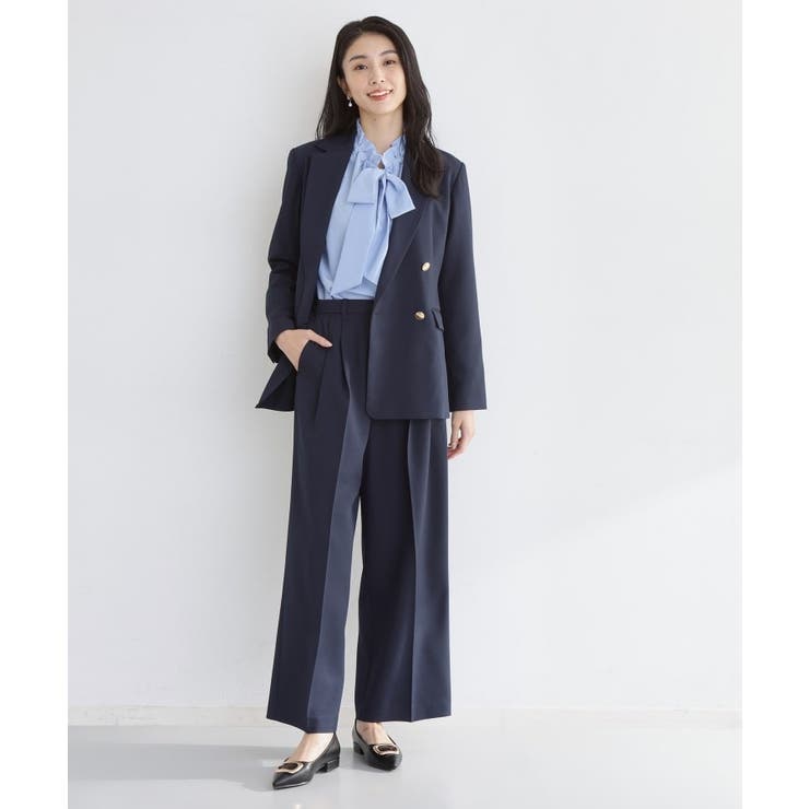 【通勤・セレモニー】CAVIAN 2タックワイドパンツ/セットアップ可 | THE SHOP TK | 詳細画像11 