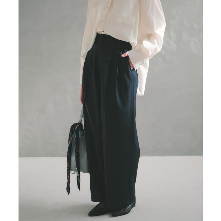 【通勤・セレモニー】CAVIAN 2タックワイドパンツ/セットアップ可 | THE SHOP TK | 詳細画像3 