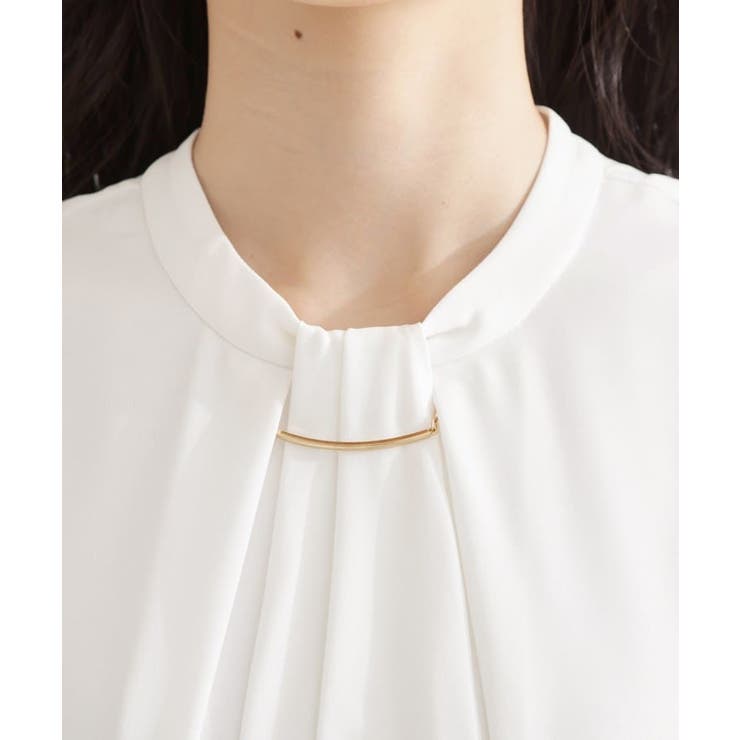 バー付きラッフルタイブラウス | THE SHOP TK | 詳細画像16 