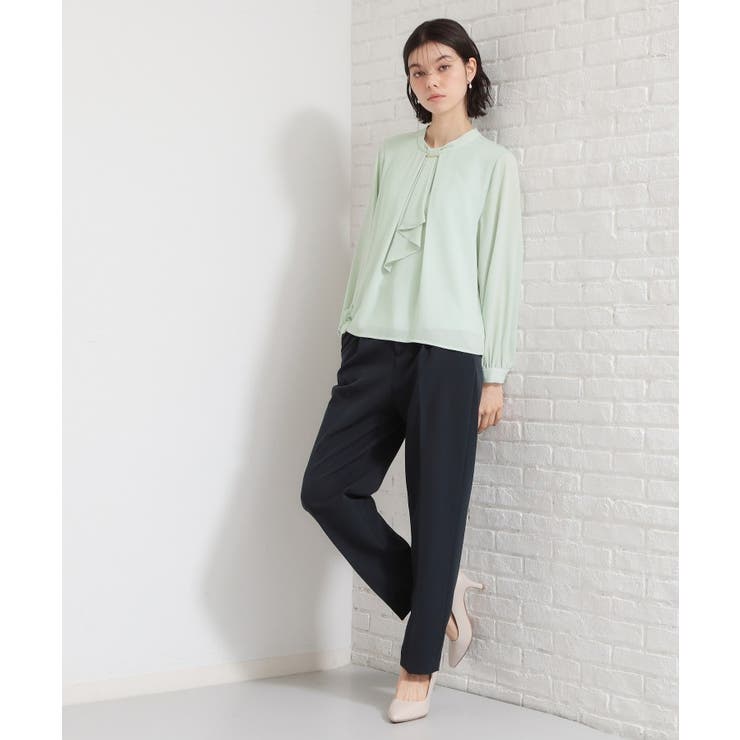 バー付きラッフルタイブラウス | THE SHOP TK | 詳細画像7 