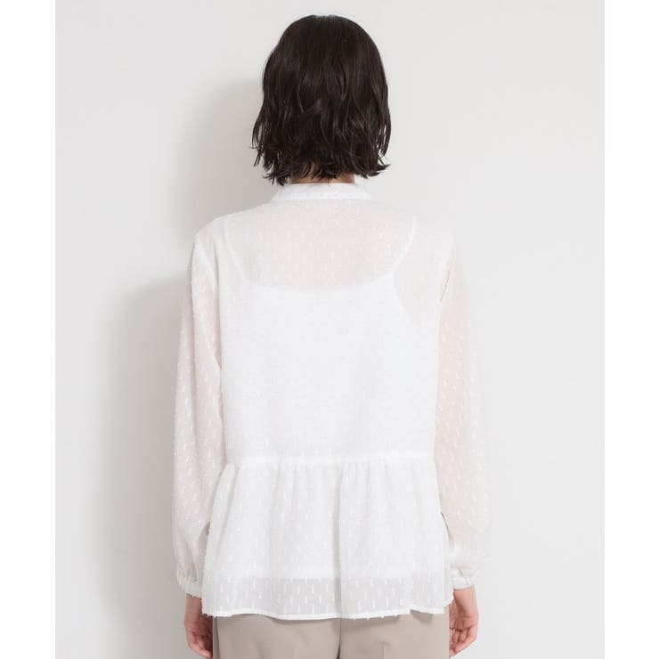 【セレモニーにもカジュアルにも】シフォンジャカードブラウス | THE SHOP TK | 詳細画像7 