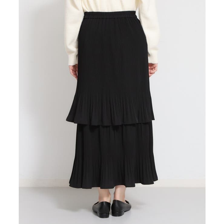 【セレモニーにもカジュアルにも】2段ティアードプリーツスカート | THE SHOP TK | 詳細画像11 