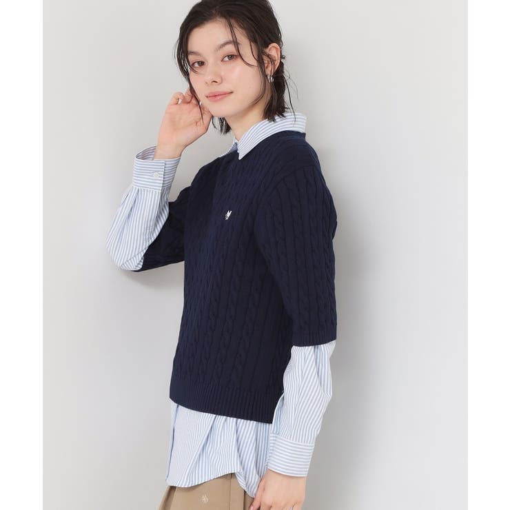 【POLO BCS 別注】5分袖ケーブルニット | THE SHOP TK | 詳細画像17 