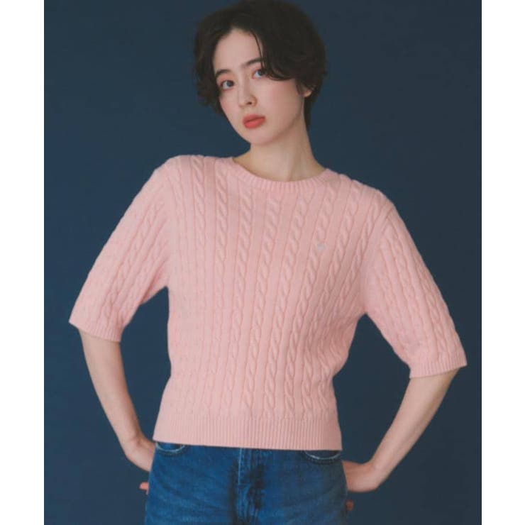 【POLO BCS 別注】5分袖ケーブルニット | THE SHOP TK | 詳細画像2 