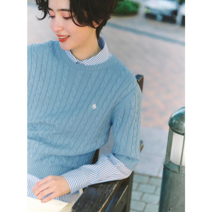 【POLO BCS 別注】5分袖ケーブルニット | THE SHOP TK | 詳細画像5 