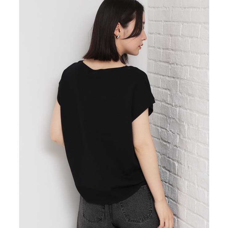【S XL ひんやりタッチ】多機能フレンチスリーブニット | THE SHOP TK | 詳細画像14 
