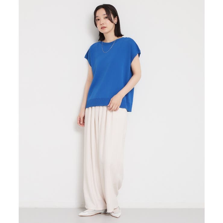 【S XL ひんやりタッチ】多機能フレンチスリーブニット | THE SHOP TK | 詳細画像43 