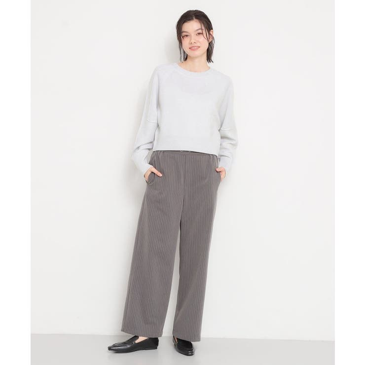 【着丈が選べる】スウェットライクラメジャカードニット | THE SHOP TK | 詳細画像3 