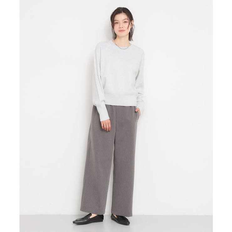 【着丈が選べる】スウェットライクラメジャカードニット | THE SHOP TK | 詳細画像6 