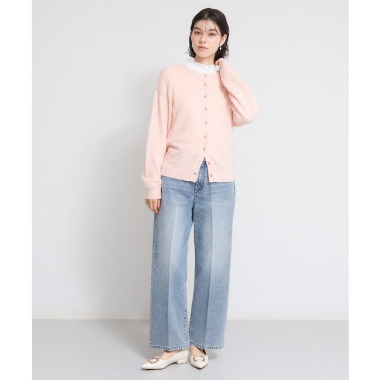 ふわふわミニシャギー クルーネックカーディガン | THE SHOP TK | 詳細画像11 