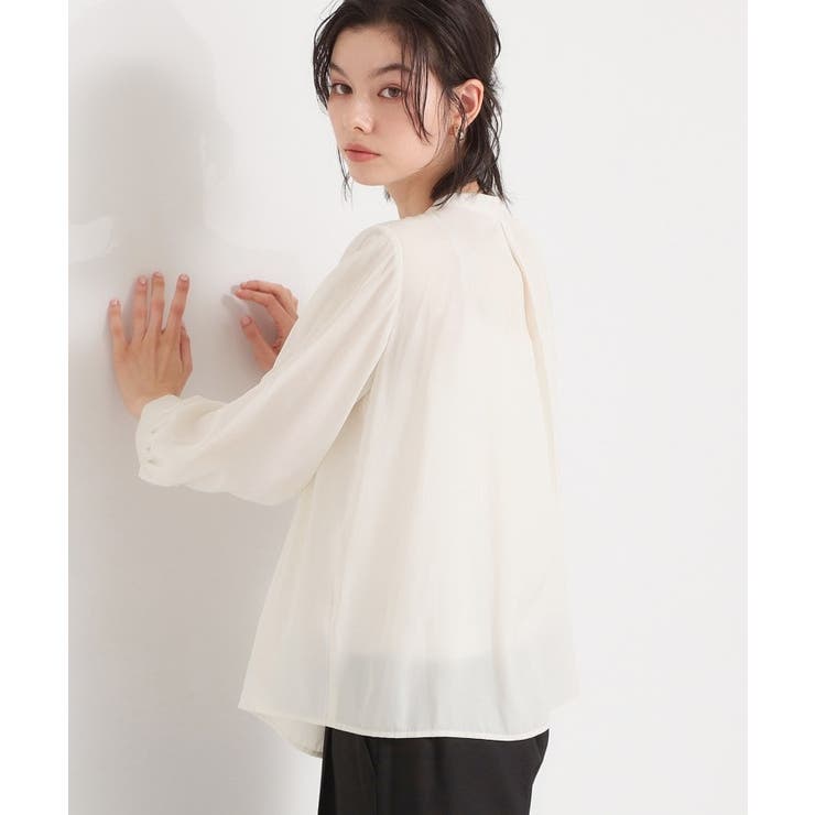 ヴィンテージサテンギャザーブラウス | THE SHOP TK | 詳細画像1 