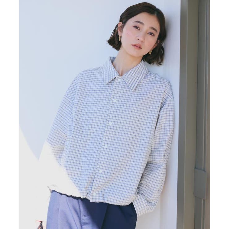 ショート丈シャツブルゾン | THE SHOP TK | 詳細画像1 