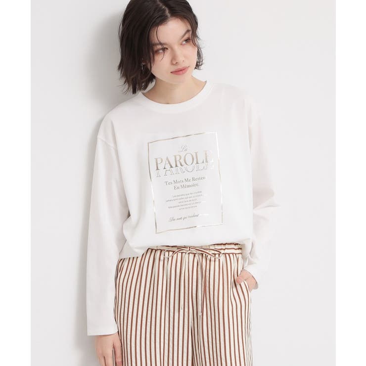 ロゴ箔プリントロンTee | THE SHOP TK | 詳細画像1 