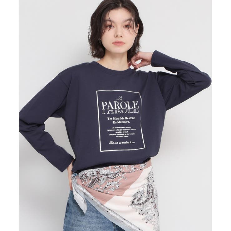 ネイビー(094) | ロゴ箔プリントロンTee | THE SHOP TK