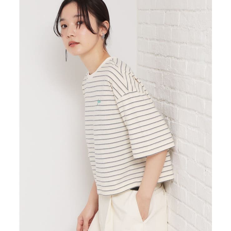 ワンポイント刺繍マルチボーダーTee | THE SHOP TK | 詳細画像1 