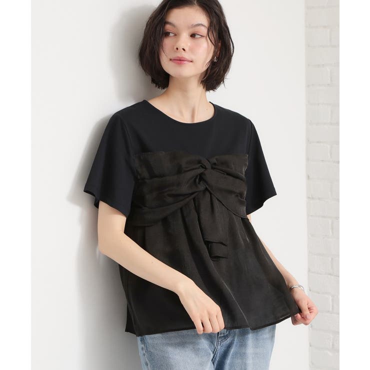 【ひんやり／吸水速乾／UV】ビスチェ風 切り替えTシャツ | THE SHOP TK | 詳細画像3 
