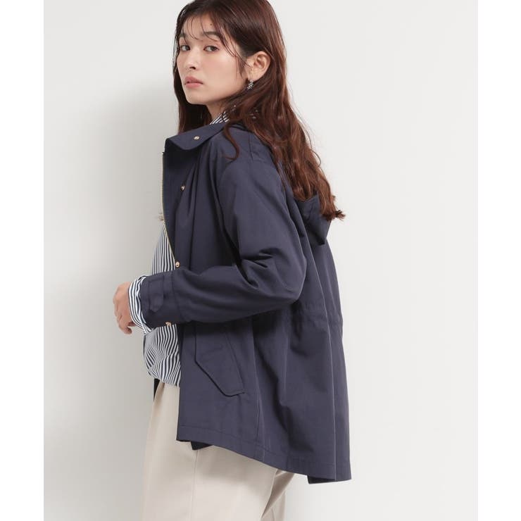 【ウエスト調節可能ですっきり見え】フーデットブルゾン/洗える | THE SHOP TK | 詳細画像16 