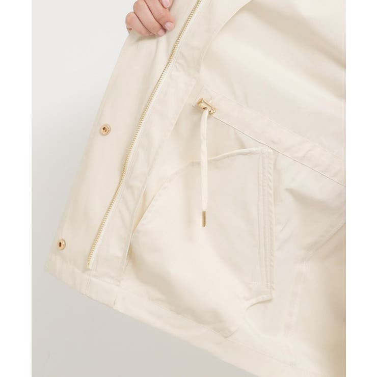 【ウエスト調節可能ですっきり見え】フーデットブルゾン/洗える | THE SHOP TK | 詳細画像31 