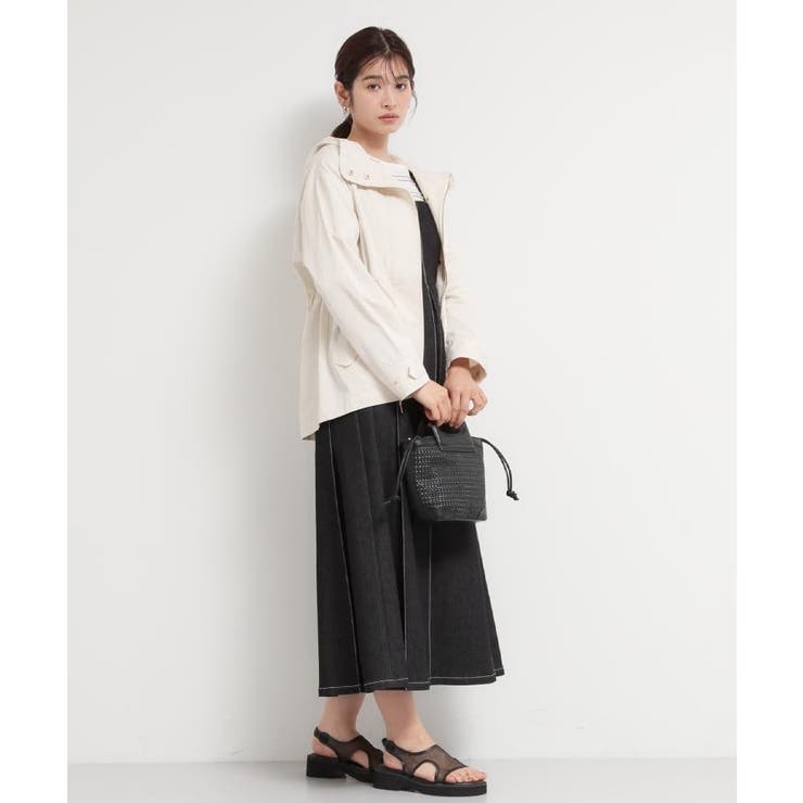 【ウエスト調節可能ですっきり見え】フーデットブルゾン/洗える | THE SHOP TK | 詳細画像3 